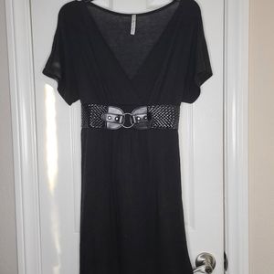 Basic Black Wrap Dress